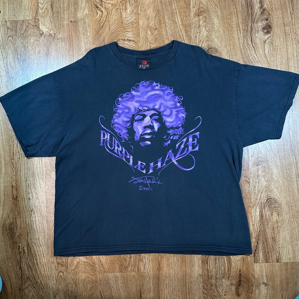 Vintage Y2K Jimi Hendrix Purple Haze Tee Size 2XL